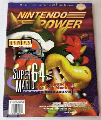 Nintendo Power Volume 88 Super Mario 64 Bowser w/Turok Poster +