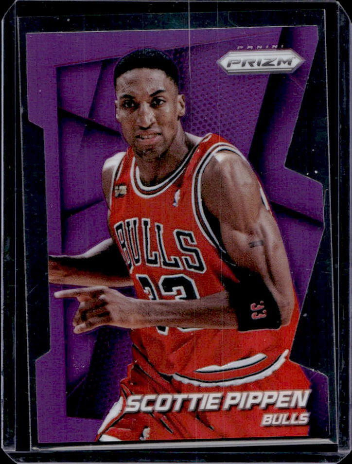 2014-15 Panini Prizm Scottie Pippen Prizm Purple Die Cut #27/139 Bulls