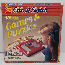 Vintage 1981 Etch A Sketch Games Puzzles 18 Activities Ohio Art No. 516