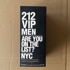 Carolina Herrera 212 VIP MEN 100 ml Eau De Toilette Empty Bottle Plus Box