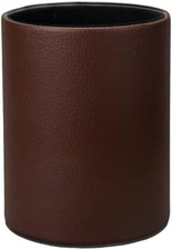 PU leather desk pen pencil holder cup