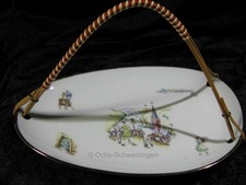 Korb , Schale mit Henkel - Rheinpfalz original  50er Jahre - ca. 24 cm (502)