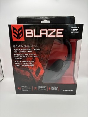 NEW Creative Sound Blaster Blaze Gaming Headset Detachable Noise Cancelling Mic