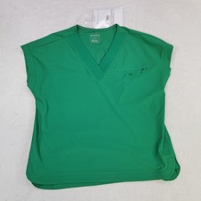 Infinity Pursuit Collection Women Stretch Scrub Top Size Small Green Tank Sleeve