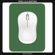 Small Mouse Pad 8 x 6 Inch, Non-Slip Rubber Base, Forest Green Compact Mat