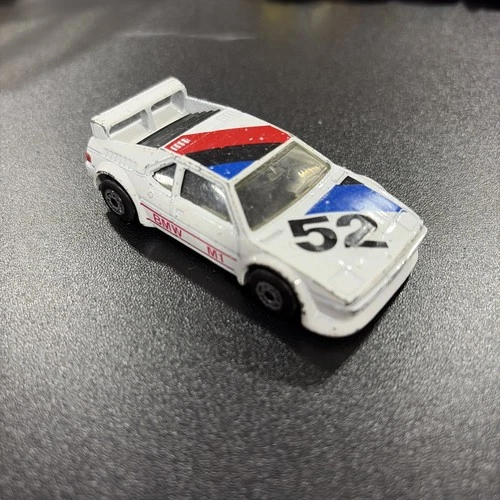 Vintage 1981 Matchbox BMW M1 WHITE Macao Rare Original Old Car #52 Sports FreeSh