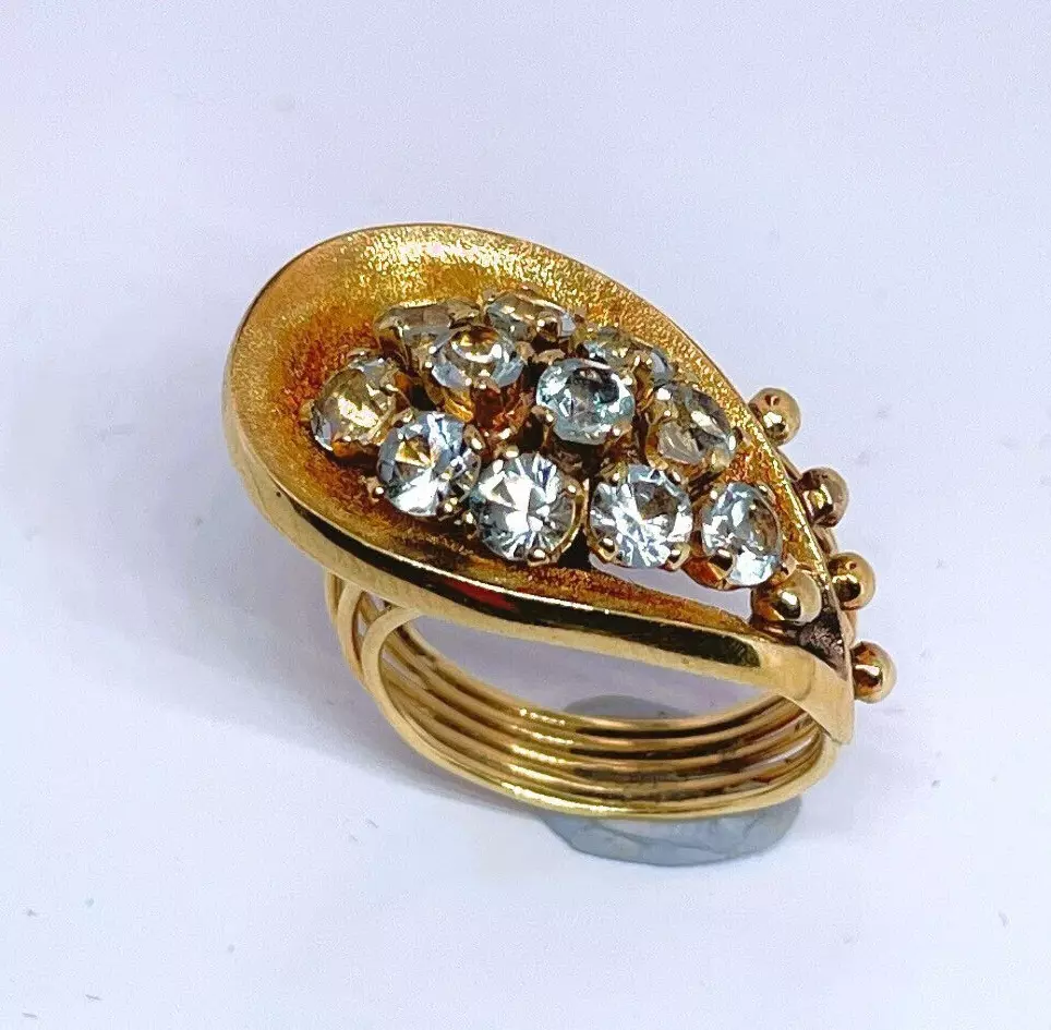 Mid century wedding rings deals
