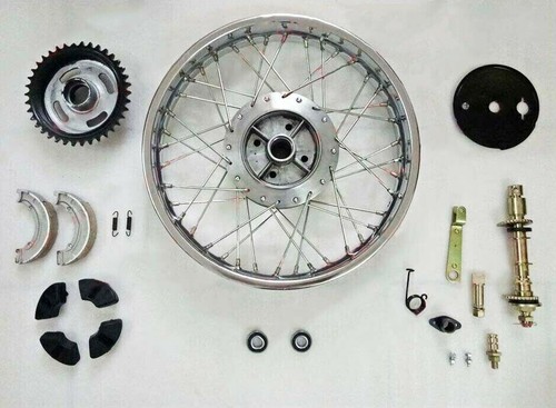 For Royal Enfield Complete Front & Rear Wheel +front wheel Disc Brake Kit GEC - Picture 5 of 10