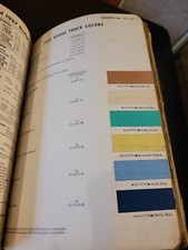 1959 DUPONT DODGE TRUCK COLORS PAINT CHIP SWATCH SHEET BULLETIN NO 25 