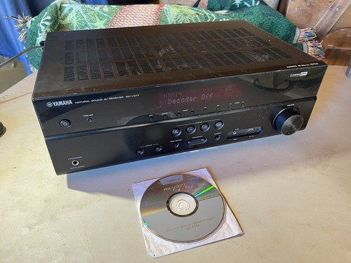Yamaha RX-V377 5.1 canali suono naturale AV HDMI ricevitore stereo e pacchetto disco