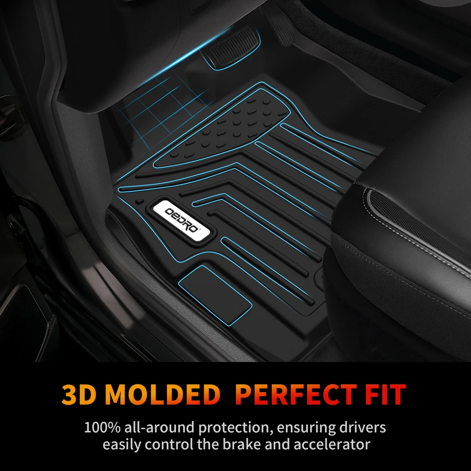 Floor Mats TPE Liners for 2018-2023 Subaru Crosstrek / 2017-2023 Subaru Impreza Foto 2 de 4