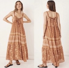 Spell & The Gypsy Utopia Strappy Bohemian Summer Maxi Sundress  Size XS