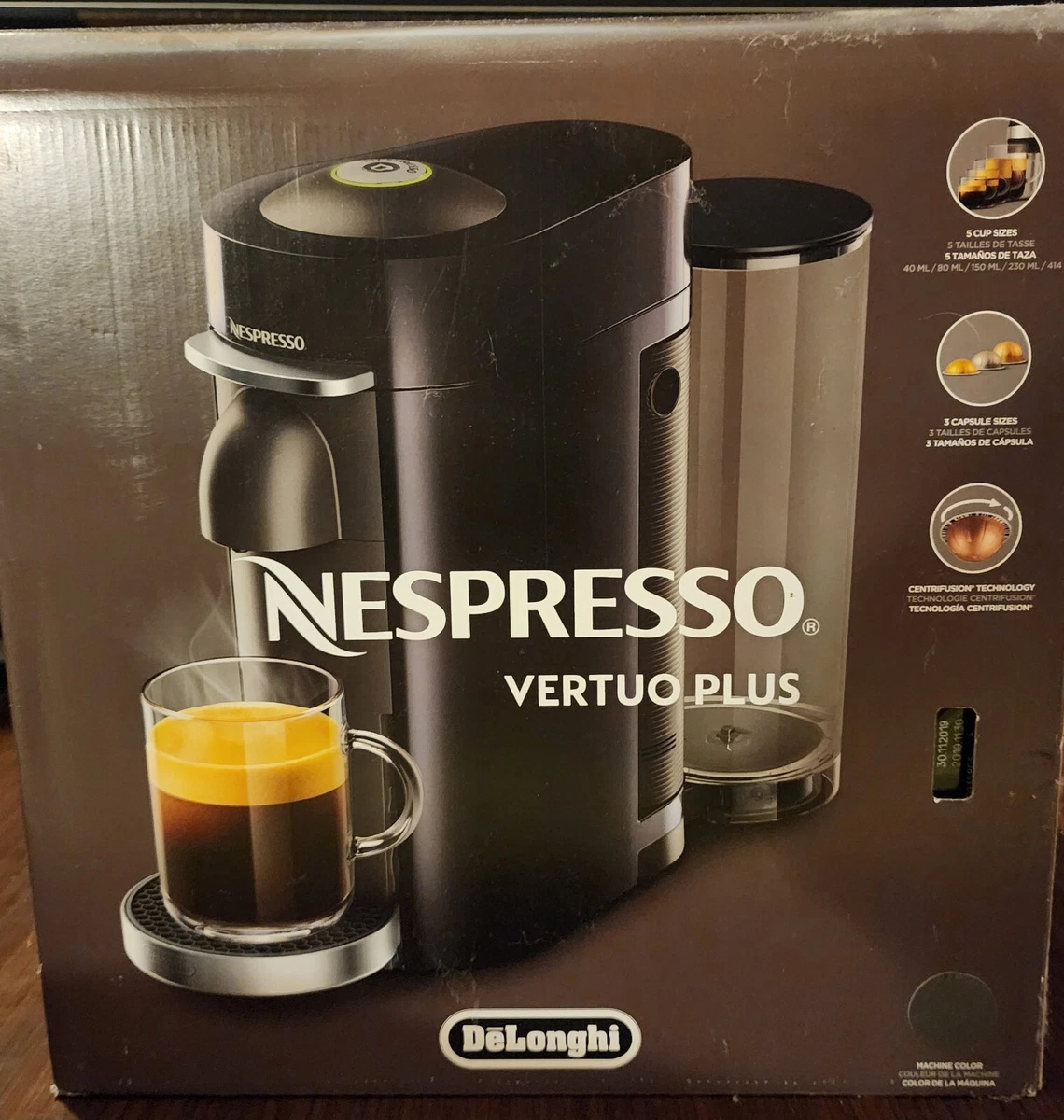 Nespresso Vertuo Espresso Machine by Delonghi - Titan