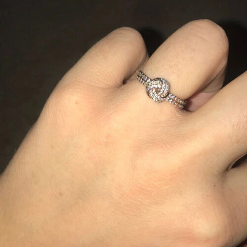 Shimmering knot ring hotsell
