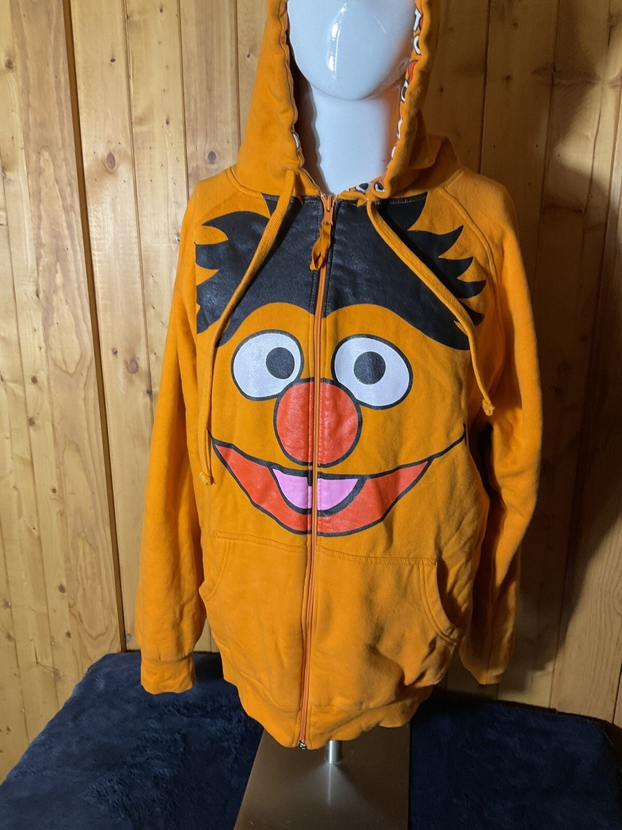 Sesame Street Ernie Hoodie Reversible Orange Size XL | eBay
