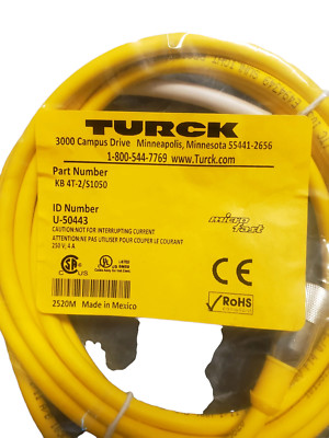 TURCK KB 4T-2/S1050 U-50443 Cord Set - NEW IN ORIGINAL PACKAGING