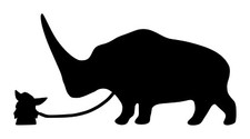 Star Wars Grogu Walking Mudhorn Silhouette Decal 1 4"x8" Choose Color