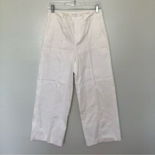 Everlane Wide Leg Structure Dress Pants White 0