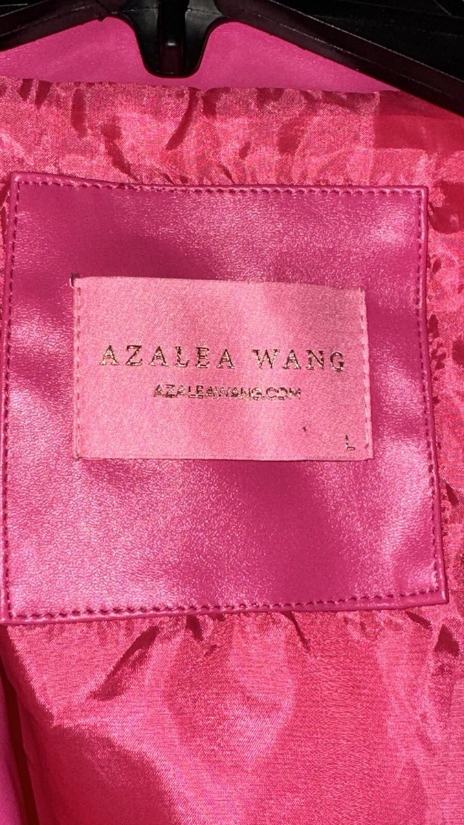 AZALEA WANG Pink SOFI-X Faux Vegan Leather Studded Studs Moto