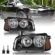 For 2006-2010 Dodge Charger Headlamps Pair Halogen Headlamps Lhrh Headlights