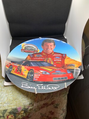 NASCAR ビル・エリオットマクドナルドコレクターズプレート 25周年記念レア Vintage Nascar Bill Elliott Mcdonalds Collectible Plate 25th