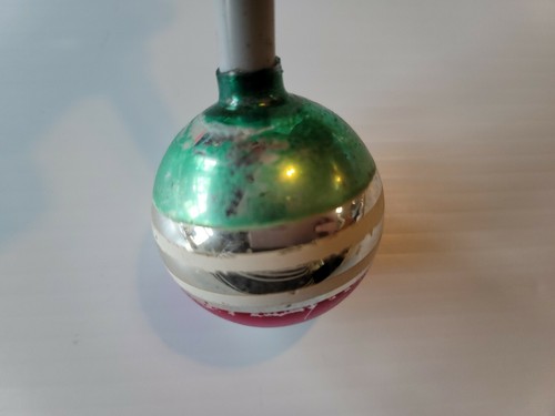 A Lot of 6 Shiny Brite Vintage Christmas  Glass Ornaments   - Picture 8 of 12