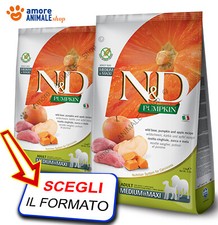 Farmina Dog N&D Pumpkin Adult Med / Maxi → Cinghiale e Mela - 2,5 / 12 kg - Cani