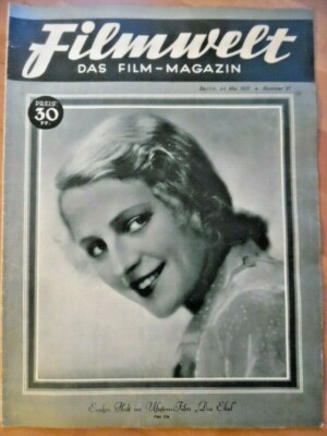 FILMWELT 21 - 24.5. 1931 Evelyn Holt Charlotte Susa June Collyer Brigitte Helm