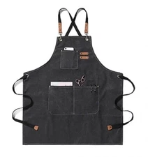 Master Canvas Apron Workwear Uniform Chef Painter Gardener Handyman Waterproof