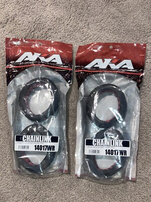 AKA 1/8 Chainlink Ultra Soft RC Off-Road Clay Racing Buggy Tires Red Inserts (4)