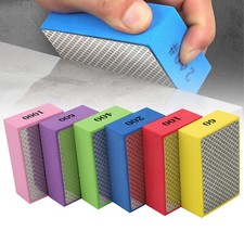 6 Pack Diamond Polishing Pads Sanding Blocks Grit 60 ,100 ,200 ,400 ,600 ,1000 