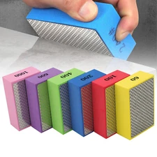 6 Pack Diamond Polishing Pads Sanding Blocks Grit 60#,100#,200#,400#,600#,1000#