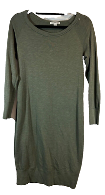 James Perse Womens XS Olive Green Scoop Neck Supima Modal Mini Dress LS A5  | eBay