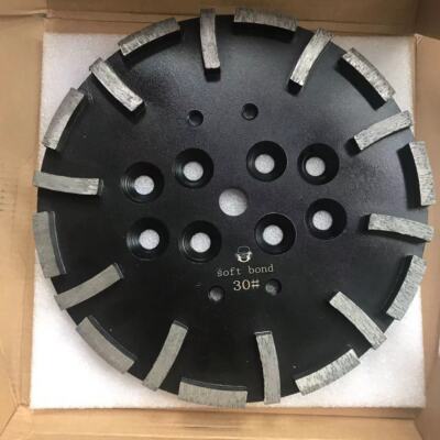30S Concrete Grinder Diamond Grinding Disc Plates 250mm 20 Segments X10mm Thick