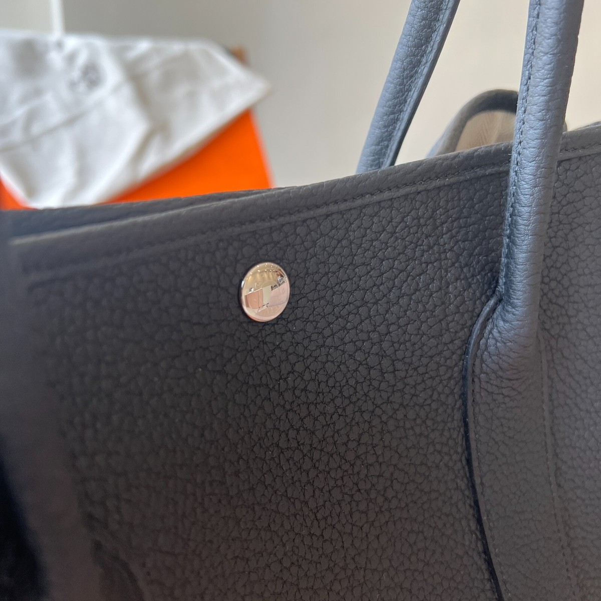 Hermes Garden Party 36 Bag Negonda & Palladium Noir Hermes Garden Party 36 Bag Negonda & Palladium Noir