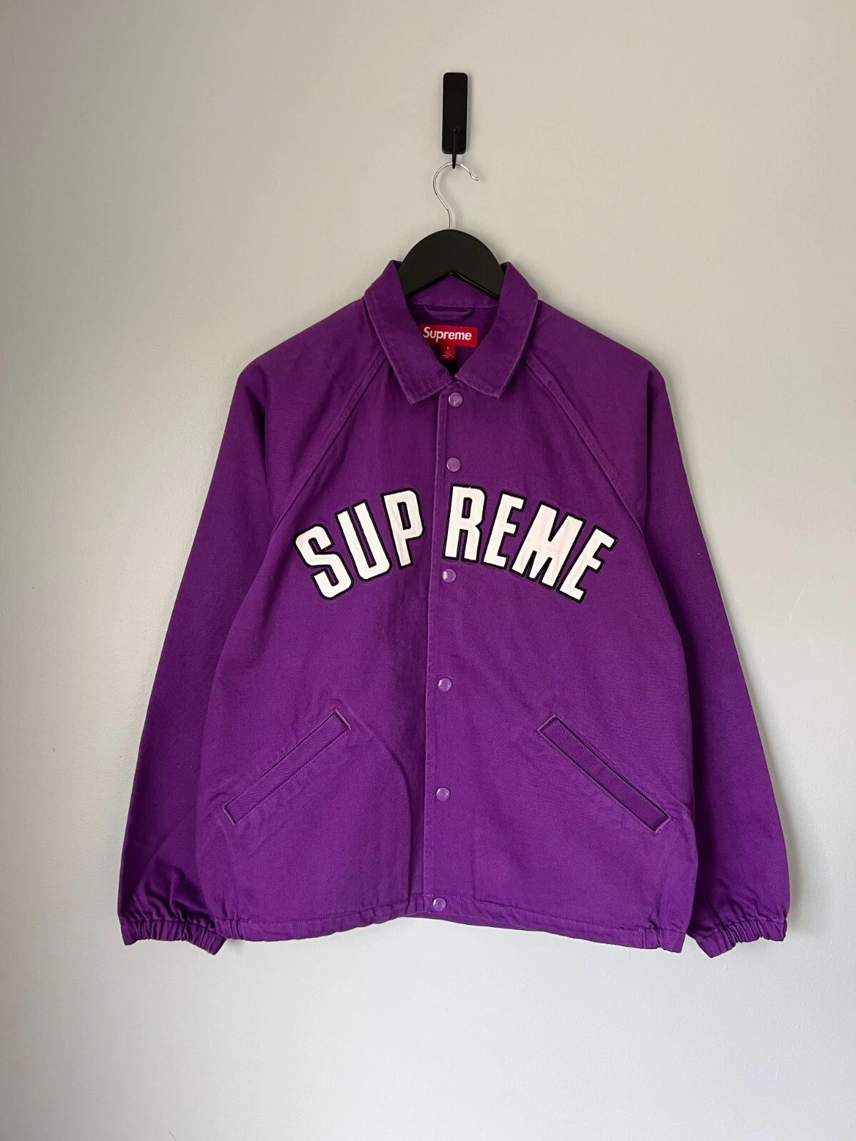 Veste d'entraîneur logo Supreme Arc   Taille Petite   Violet   NEUF