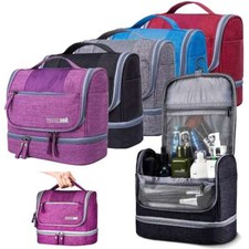 Hanging Toiletry Bag Waterproof Travel Cosmetic Kit Large Essentials Organizer