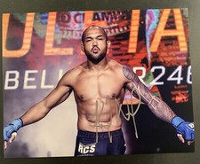 Keoni Diggs Bellator 261 Signed Promo Fight Card 8x10 COA Autograph
