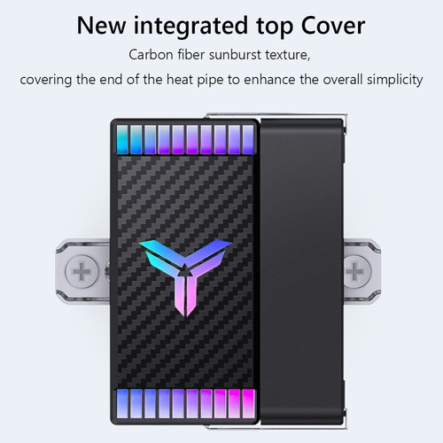 ARGB CPU Cooler PWM Temperature Control 9cm CPU Cooling Fan Mute for AMD AM4 AM5 - Afbeelding 2 van 18