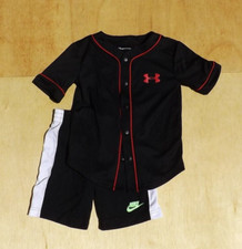 Size Small - Jersey Knit Set, Nike Under Armor, Shorts Black Navy 3 PCS