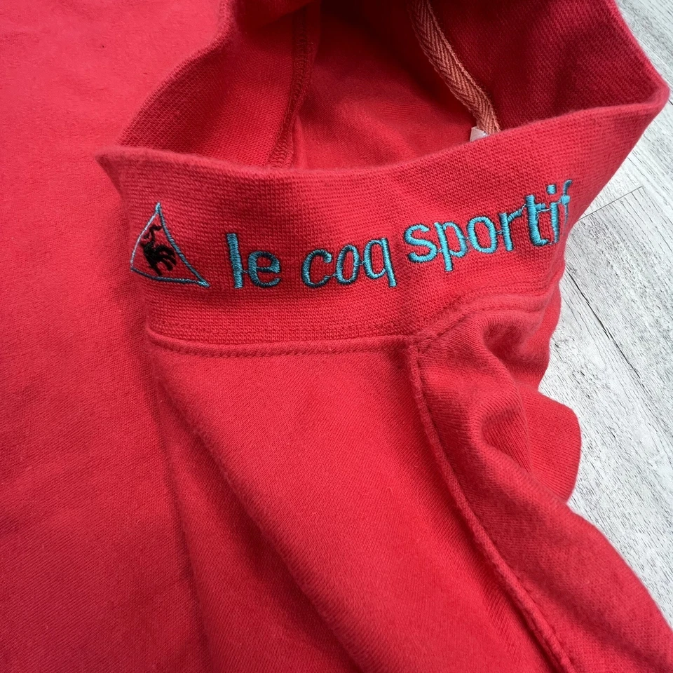 Vtg le coq sportif Long Sleeve Pullover 100% Cotton Logo Mock Turtleneck Size XL - Image 3 of 4