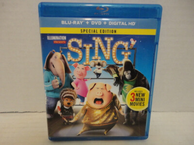 Sing SPECIAL EDITION (Blu-ray + DVD + Digital HD) Plus 3 Mini Movies 