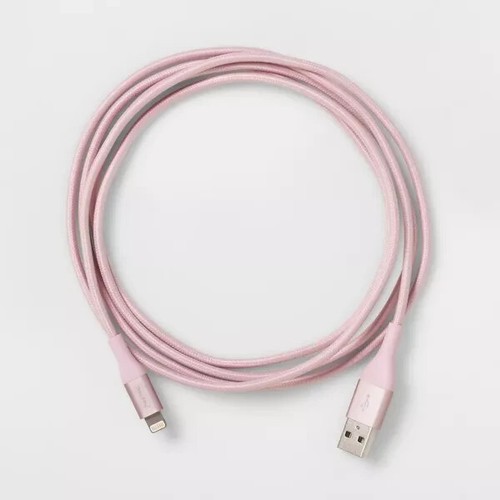 heyday 6' USB-C to USB-A Round Cable - Rose Pink - Picture 2 of 2