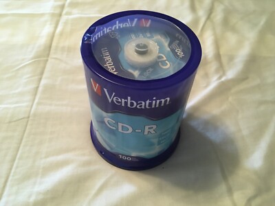 Verbatim Cd-R Discs 700mb/80min, 52x, Spindle, Silver 100/pack 94554 NEW sealed