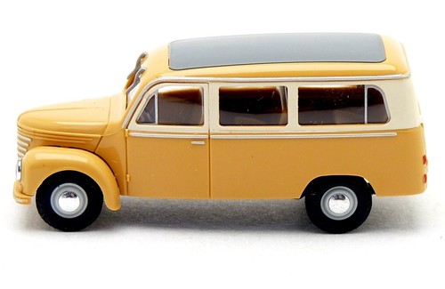 Busch 51252 - Barkas Framo V901 / 2 Bus braun beige neutral DDR - 1:87 H0 - Picture 3 of 3