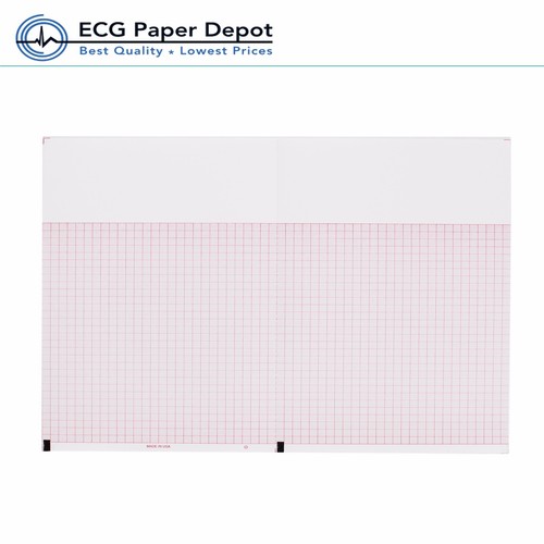 EKG-Papier für Thermo-EKG-Aufnahme 10er-Pack pro Kiste 8,50"x5,5" Z-Fold Burdick  - Bild 1 von 4