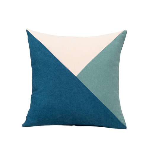 Triangle Geometry Cushion Cover Home Sofa Office Throw Pillow Case Decor 18'' - Picture 4 of 9
