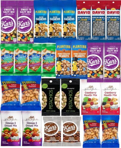 Care Package Ready - 28 Packs of Mixed Nuts and Trail Mix for Healthy Snacking - Picture 3 of 3