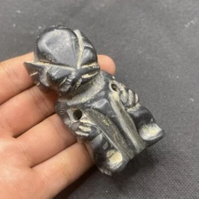 Unique Ancient Near Eastern Old Stone Carving Dietly Statue 