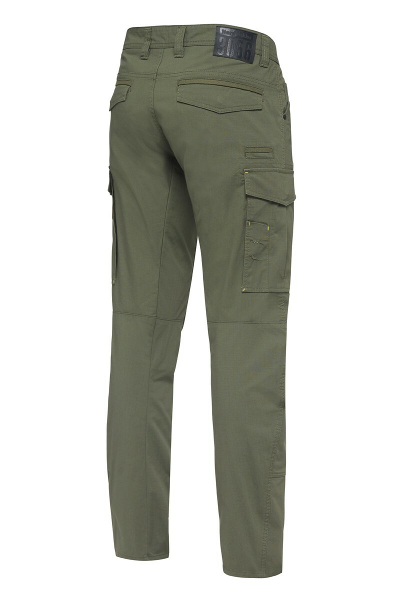 Mens Hard Yakka Work Pants 3056 Ripstop 4 Pk Stretch Cargo Slim Fit